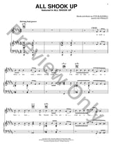 All Shook up piano sheet music cover